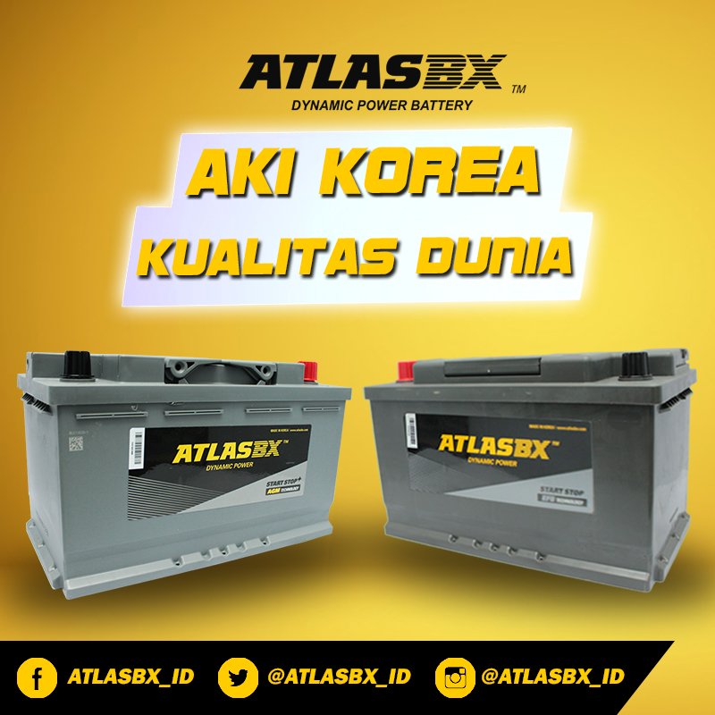 ATLASBX_ID's tweet image. ATLAS BX Aki Korea dirancang khusus dengan Teknologi Terkini dengan Standar Kualitas Dunia.
#AkiKorea #KualitasDunia #StartStopSystem #Charge #AkiMobil #AccuMobil #AccuMaintenanceFree #MaintenanceFree #BateraiMobil #Baterai #IdlingStop #ISSTechnology #Otomotif #Otomobil