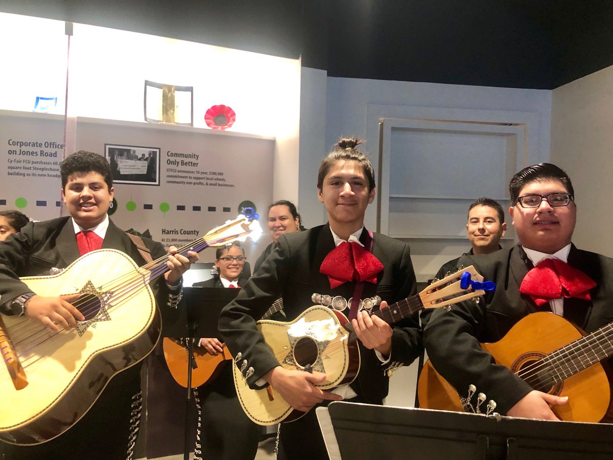 Very proud of the CFISD Mariachi performance today for the grand opening of <a href="/CyFairFCU/">Cy-Fair FCU</a>! Thank you for inviting us! 

#CFISDspirit  #CFISDfinearts