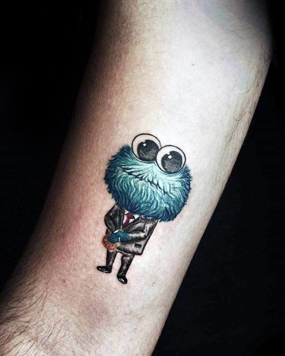 Cookie Monster Tattoo 5: Mmmmmm that creepy weird doll thing? 