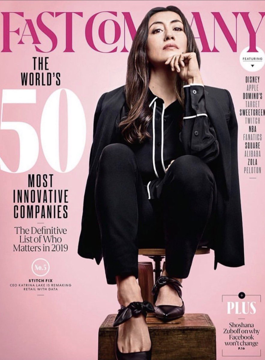 Love this beautiful cover of badass boss Katrina Lake <a href="/kmlake/">Katrina Lake</a>. StitchFix raised $43M funding, Kat IPO’ed at age 34 (and rang the NASDAQ bell w/her toddler on her hip), and is doing $1.2B in revenue. An inspiration to founders and working women everywhere. fastcompany.com/90298900/stitc…