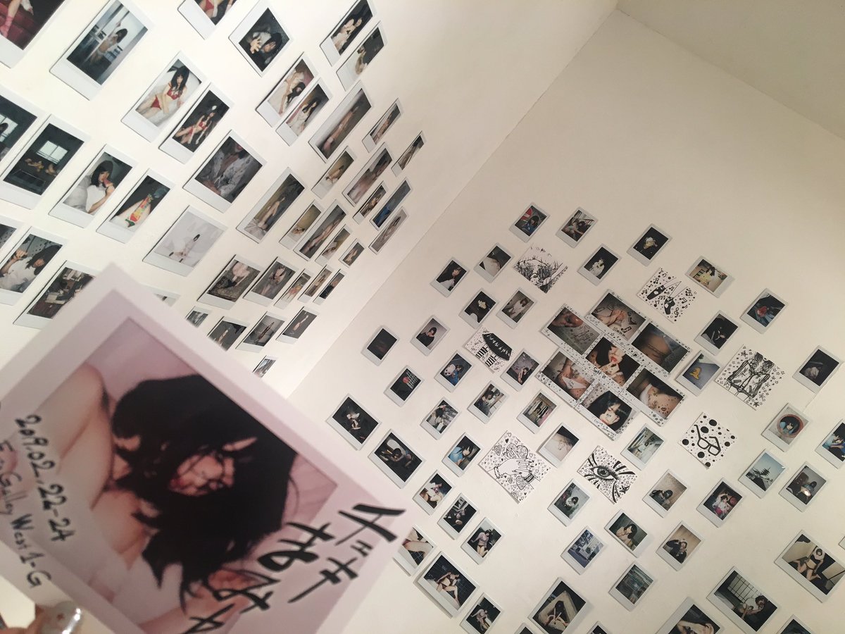 相川ニコ Hairmake チェキまみれ きたよ チェキ展かわいいね 正面のイラスト描いてあるのが超好き 日曜までみたいなのでお近くの方是非