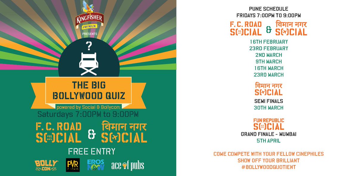 altbollywoodpg3's tweet photo. PVR, BollyCon &amp; Social bring you #TheBigBollywoodQuiz @anuragkashyap72 #BollyConContest
For Questions &amp; Rules go to: https://t.co/yOl367XWVd
Share your answers &amp; tags in a Quote Tweet of this post.
@_PVRCinemas
@SocialOffline https://t.co/ucAfJLd0lr