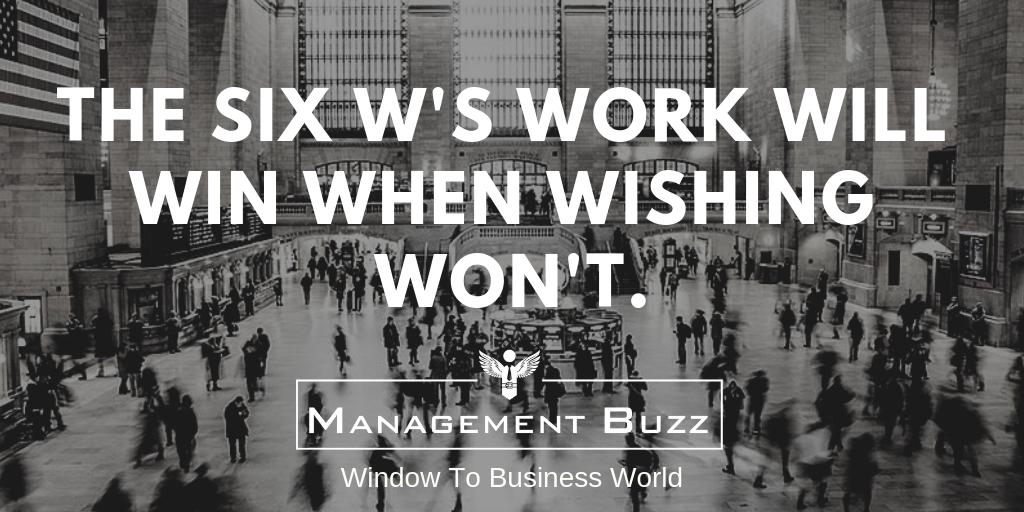 Managementbuzz's tweet image. The Six W'S Work Will Win When Wishing Won't.
.
Visit our online E magzine @
managementbuzz.in
.
#managementbuzz #managementlab #manager #motivation  #MotivationalQuotes #success #successquotes #winner #leader #leadership #reader
