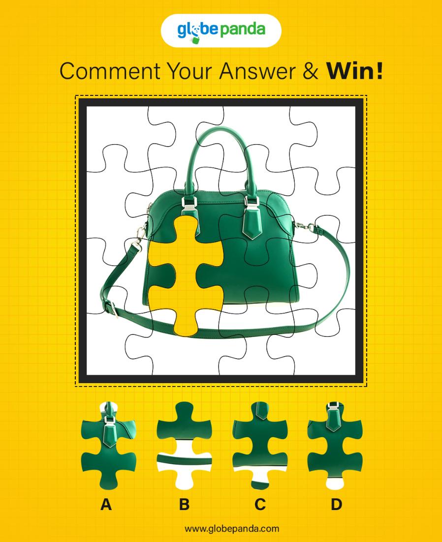 TheGlobePanda's tweet image. Happy Friday! 😊 It’s #GlobePanda #GameTime !

Find the missing piece 🧐 to complete the picture 🖼 and enjoy FLAT 25% off 😍 on your next purchase with us.

#ShopGlobalPayLocal #DiscountCoupon #Win #Discount