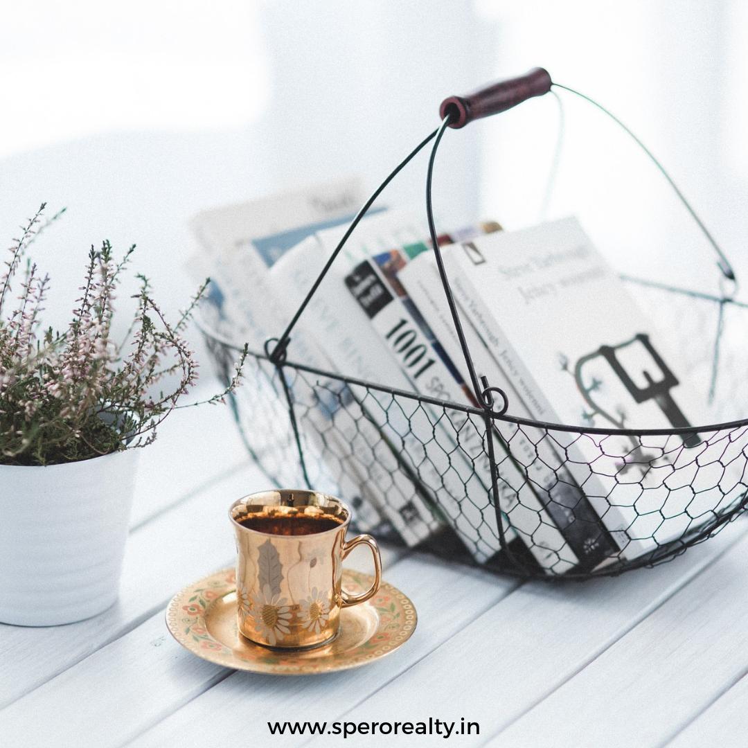 Something to read, something to sip, and something to bring the outdoors in. That’s all you really need for a perfect morning, isn’t it?

Which room in your home is your happy place for recharging your batteries?

#sperorealty #chennairealestate #chennaiapartments #favouriteroom