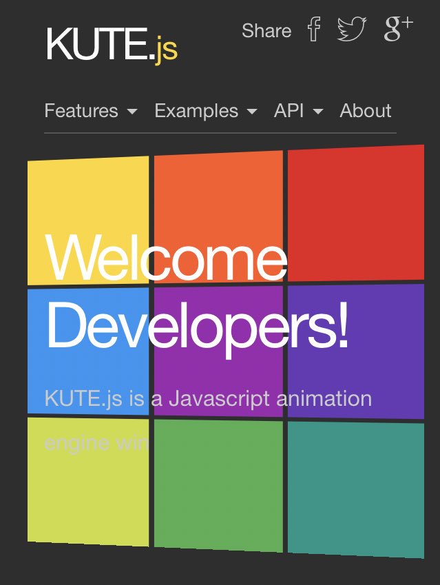 KUTE.js is a Javascript animation engine with top performance, memory efficient &amp; modular code. thednp.github.io/kute.js/