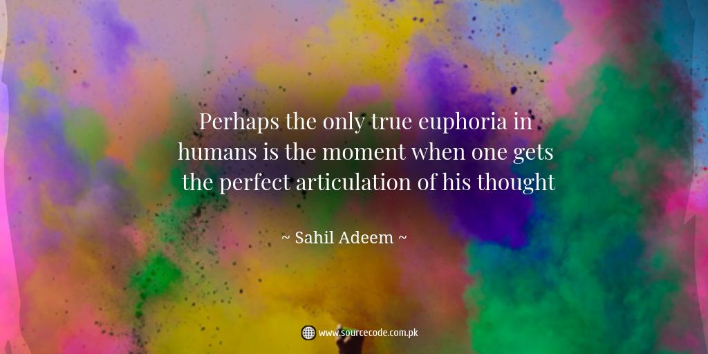 SourceCodePK's tweet image. Perhaps the only true euphoria in humans is the moment when one gets the perfect articulation of his thought
#SahilAdeem #SourceCode #Raisethestandardsofthinking