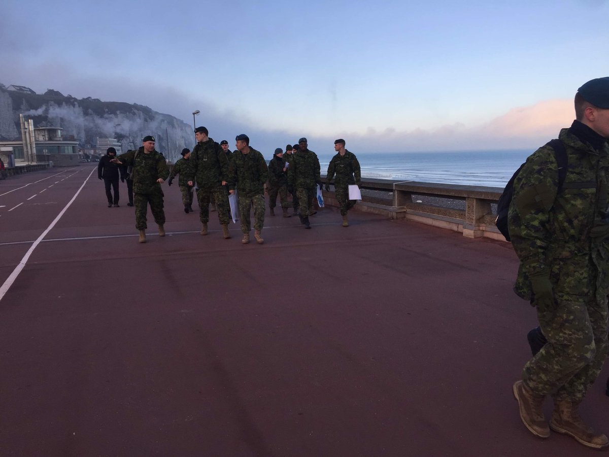 We’ve visited all the beaches of the Dieppe Raid and the canadian cemetery. Merci à @rmc_foundation pour cette expérience.