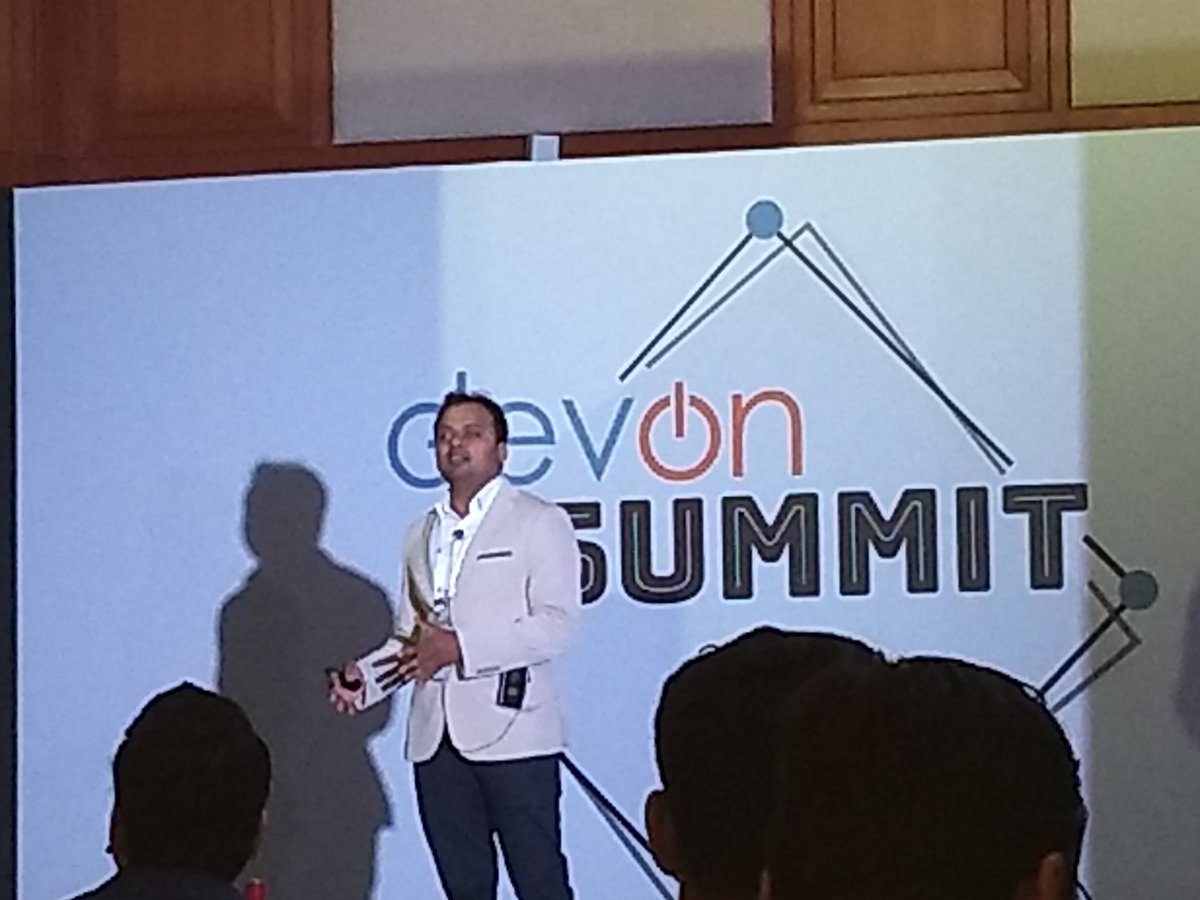 DevopsFollower's tweet photo. #devonsummit #DevOnSummit2019 @DevOn_India session from Narasimha on "Continuous Delivery in 60 days", from Devon. https://t.co/lNY1jxdY7M