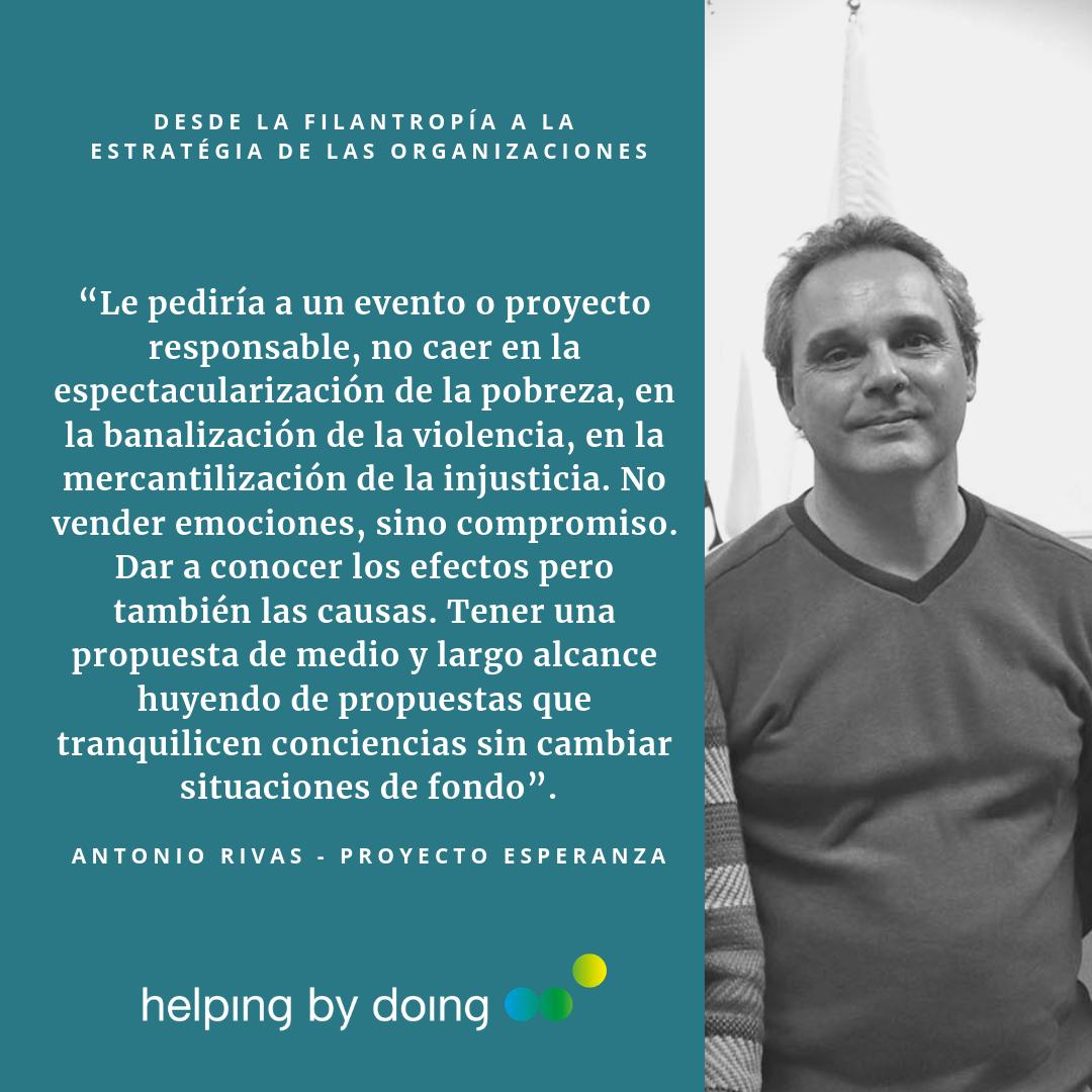 helpingbydoing's tweet photo. NO CAER EN LA ESPECTACULARIZACIÓN DE LA POBREZA
Frases sobre Eventos y Proyectos Responsables: Hoy @antonioredinamo de @ProyecEsperanza
#igualdaddeplanos #rscompartida #eventosresponsables https://t.co/eBvQrZPwfg