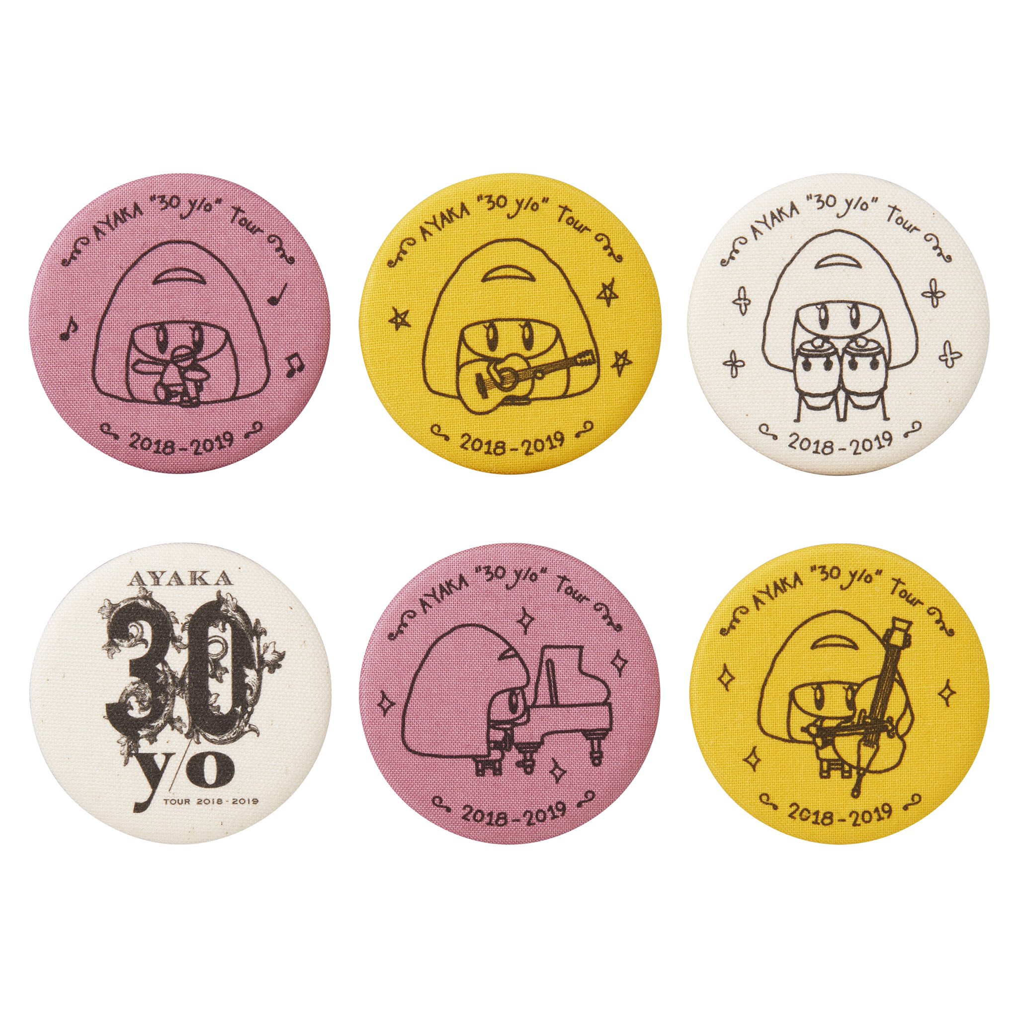 絢香staff 今週末は山口岡山公演 グッズの先行販売は両日とも15 00 今回ご紹介するアイテムはツアーロゴや手書き風のちび香がキャンバス地にデザインされた キャンバス缶バッジ どれの絵柄が出るかは開けてからのお楽しみ 全種類集めたくなる