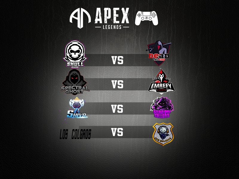 ApexTorneo's tweet photo. Ya tenemos los enfrentamientos!😝
💪🏻@skullgamingclub vs @Akotyyk🤙🏻
💪🏻@SpectralGhostSp vs @EmrefyC 🤙🏻
💪🏻@ShivaEsports vs @ShadowKillers🤙🏻
💪🏻@che_eSports vs @IamGoLii🤙🏻

Mucha suerte a todos los equipos, esta tarde anunciamos fecha final!🤩 https://t.co/kHaFEtyoID