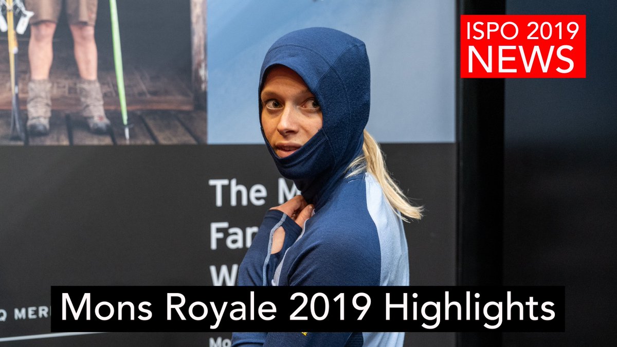 Don't we all love #MerinoWool? At #ISPO2019 I visted the <a href="/monsroyale/">Mons Royale</a> booth to learn about their new products: youtu.be/STeeBeRpfgM #ISPOMunich