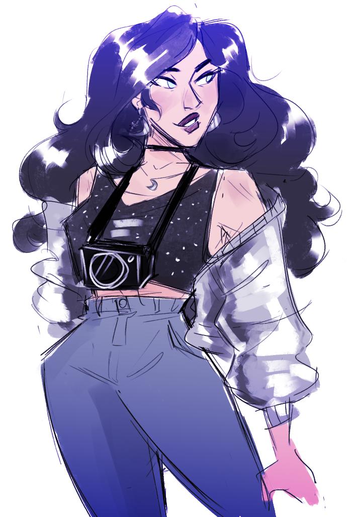i bought a shiny silver jacket today so I had to give it to donna too 