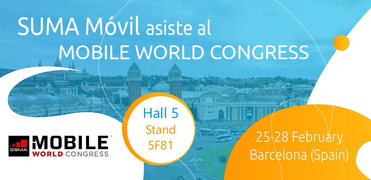 ¡Queda menos de una semana para vernos en el #mwcbarcelona! ¿Vas a asistir? Te esperamos en el stand 5F81 (hall 5) para presentarte todas nuestras novedades de producto y nuevos servicios para OMVs. #mwc #MVNA
