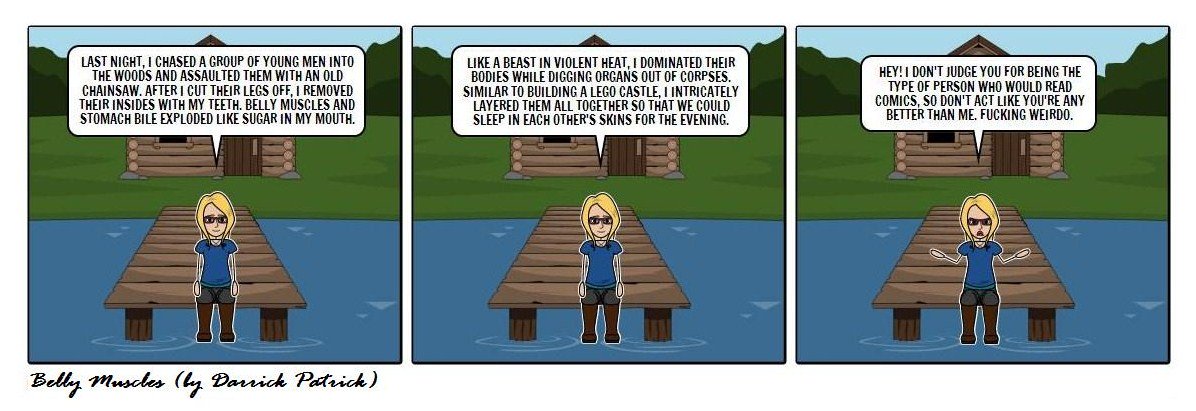 DigiPanelComix's tweet image. Belly Muscles (by Darrick Patrick)