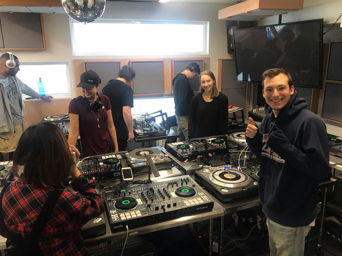 DJ Masterclass lead by Executive Director of <a href="/Powerstationnyc/">PowerStationNYC</a> at BerkleeNYC, <a href="/StephenWebberr/">Stephen Webber</a>! Just one of many sessions this week of insights for students in all programs!
