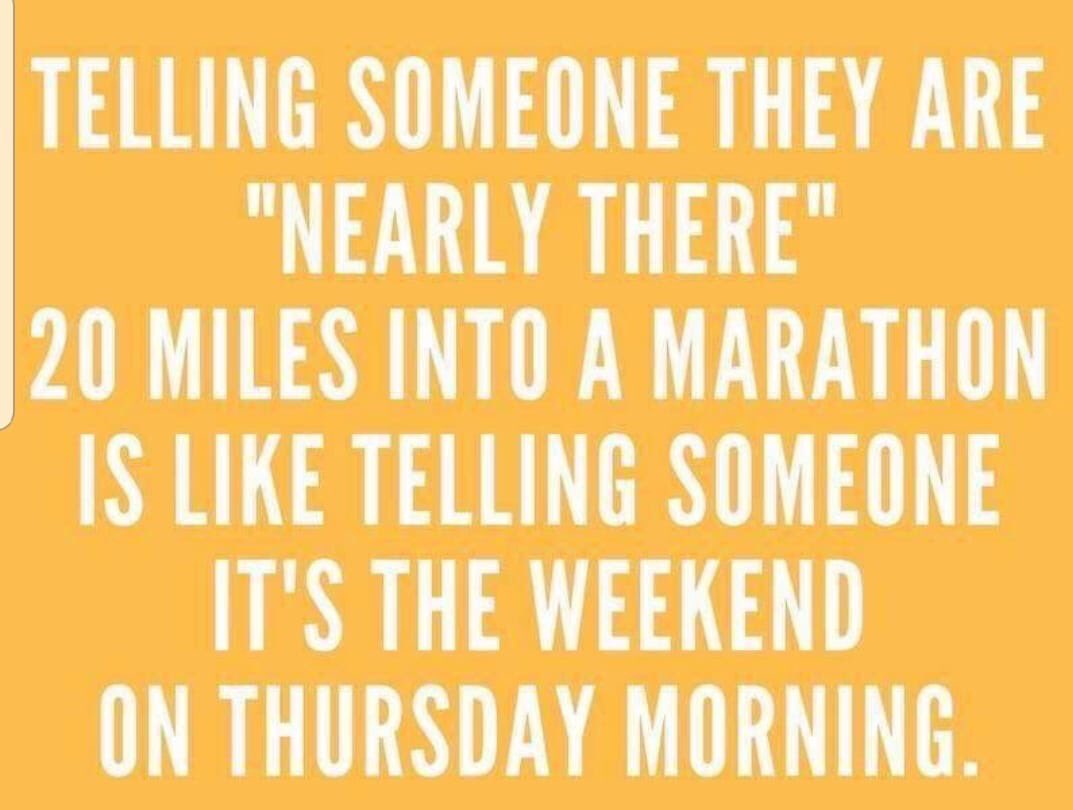 binkybunny7's tweet photo. So true!! 🤣 Just don’t say it #marathonproblems #notevenremotelyfunny 🤦🏻♀️ https://t.co/26sKQxo2Xr