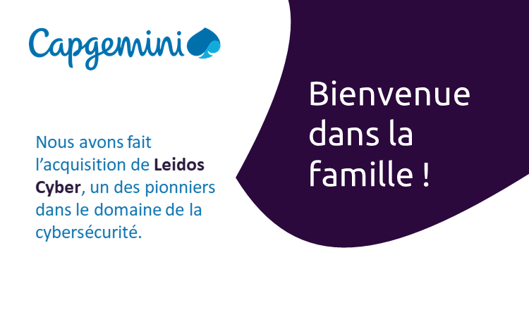 capgeminifrance's tweet photo. Grâce l'acquisition de @LeidosCyber, @Capgemini renforce ses capacités en Amérique du Nord et répond à la demande croissante de ses clients pour ses services de cybersécurité dans la région ainsi qu’aux exigences de sécurité de sa clientèle internationale
https://t.co/XynAh1oTIt https://t.co/lfaIaB5lvI