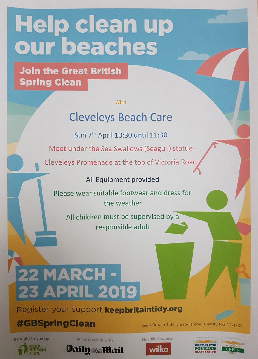 Cleveleys Beach Care tweet media