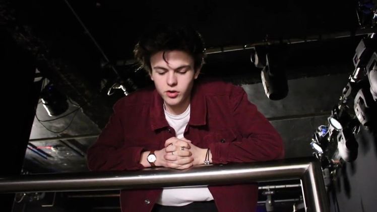 blake wearing his best piece of clothing: his maroon jacket .