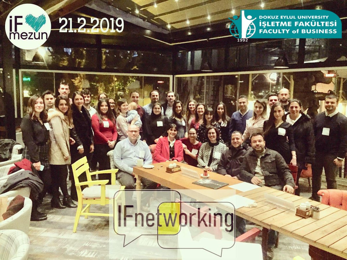 DEUFACULTYOFBUS's tweet photo. #IFnetworking Night Out etkinliğinde mezunlarımızla bir araya geldik. Keyifli bir ortamda,mezunlarımız tanıştı ve iş bağlantılarını kuvvetlendirdi. @IFmezun @universitemDEU
“Get Connected” https://t.co/HwqLIakvU4
