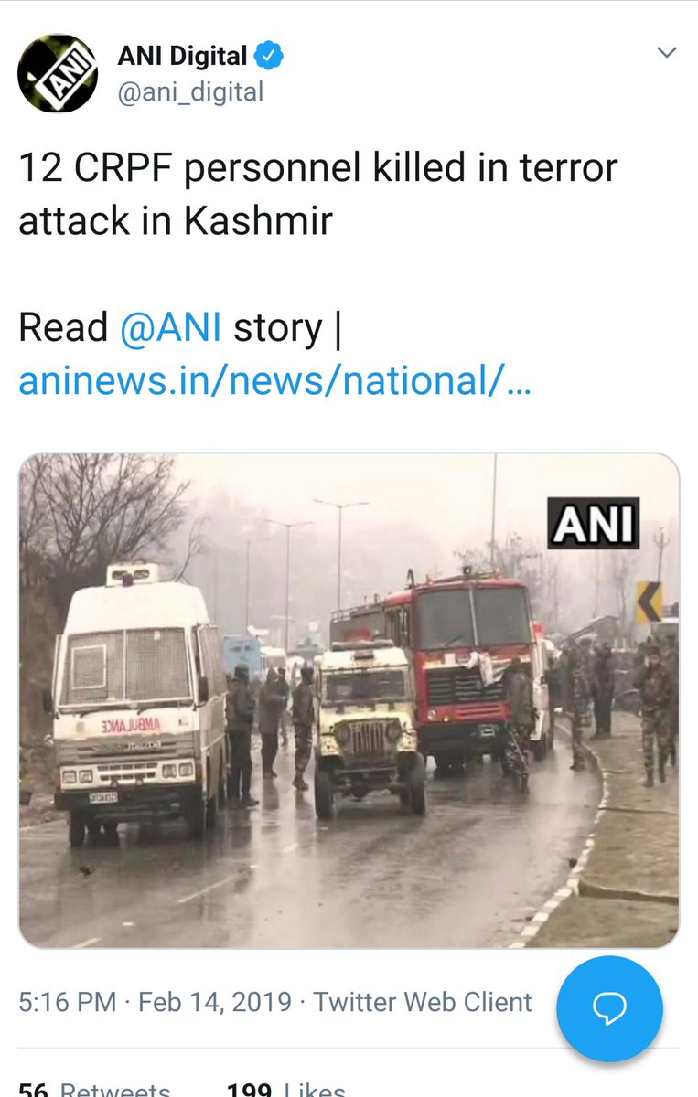 Attack at 3.15 pm. News around 4pm. RepublicTV reported 18 casualties, NDTV 12, around 5pm.Opp leaders like AK had tweeted a condemnation at 5.11pmPM who was supposed to address a rally at Rudrapur had cancelled it due to weather (not attack) & spoke over phone after 5pm. 2