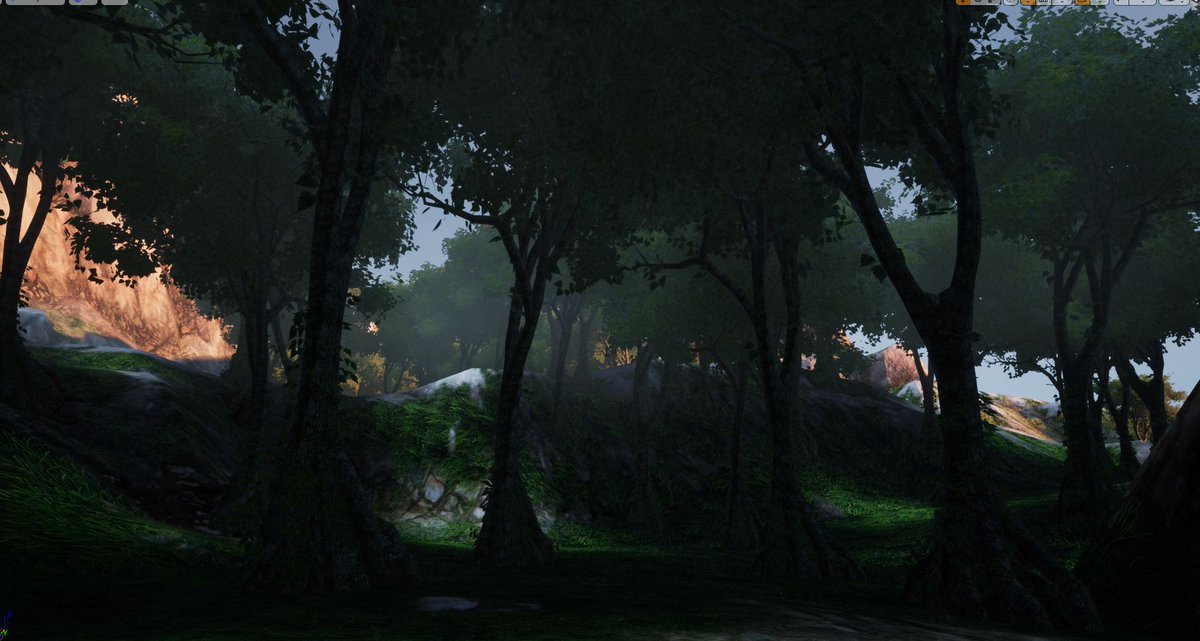GeraldTwo13's tweet photo. The new terrain is in UE4 !! :) Time to sleep. lol #buildplayrepeat #gamedev #UE4 https://t.co/z2fHyqfov8