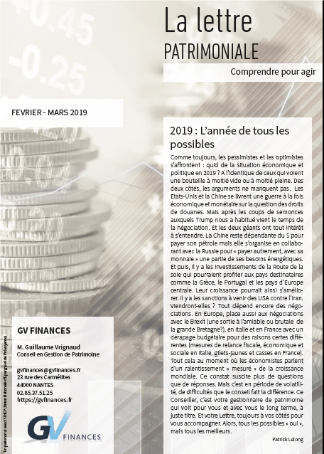 En partenariat avec <a href="/UNEPasso/">UNEP</a>, nous offrons en téléchargement gratuit la lettre patrimoniale Février - Mars 2019.
bit.ly/2GSKL9j