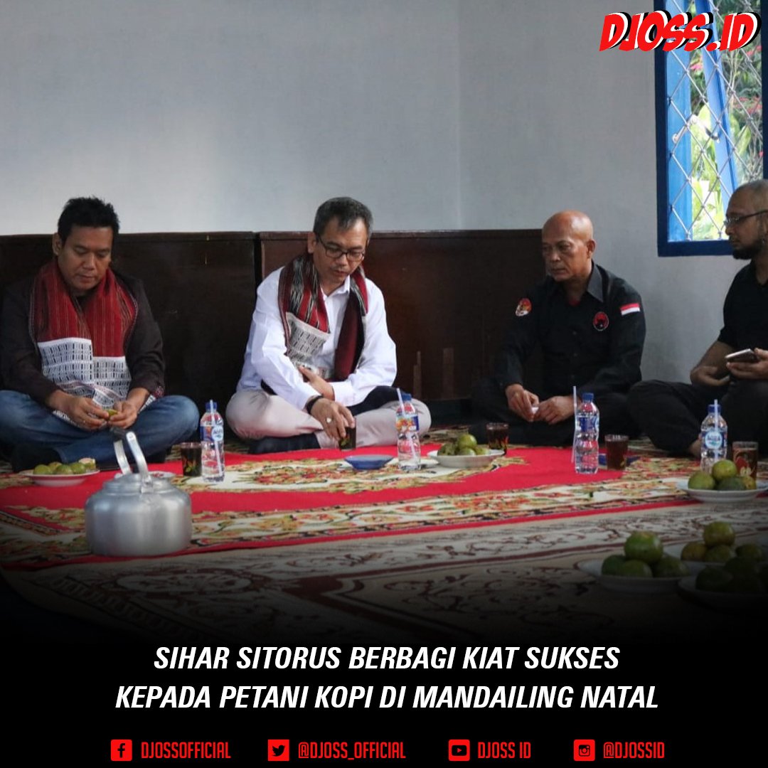 djoss_official's tweet photo. SIHAR SITORUS BERBAGI KIAT SUKSES KEPADA PETANI KOPI DI MANDAILING NATAL.

Baca di : https://t.co/cd8GjpfVEO

#SiharSitorus #DjarotSihar #DPRRI #DariSUMUTUntukIndonesia #JokowiLagi #JokowiAmin #Jokowi2Periode #TetapJokowi #DJOSS https://t.co/qDyCKqqnqI