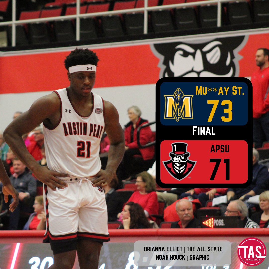 TheAllState's tweet photo. This one stings

#APSU #TheAllState #OVCBasketball https://t.co/Za4e7tZJwn