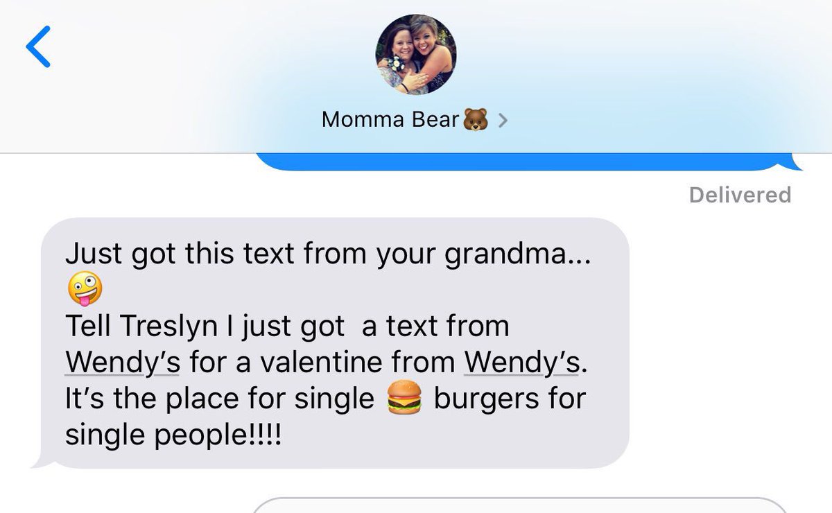 tresfletch's tweet photo. Gee grandma thanks for reminding me how single I am on Valentine’s day, I almost forgot !! https://t.co/kODZ13RETc