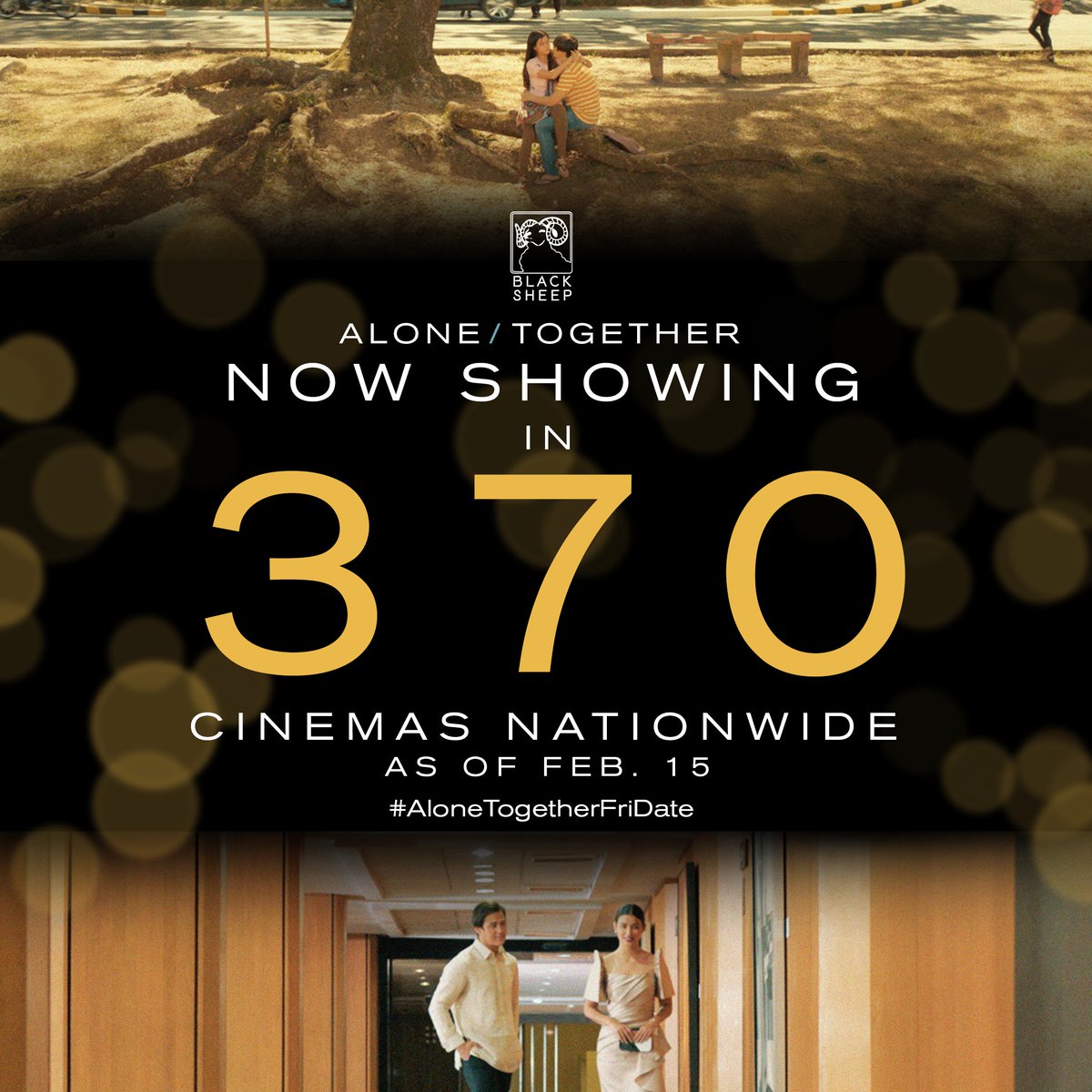 You can watch Alone/Together in 370 cinemas today! It's a date 😘 #AloneTogetherFriDate