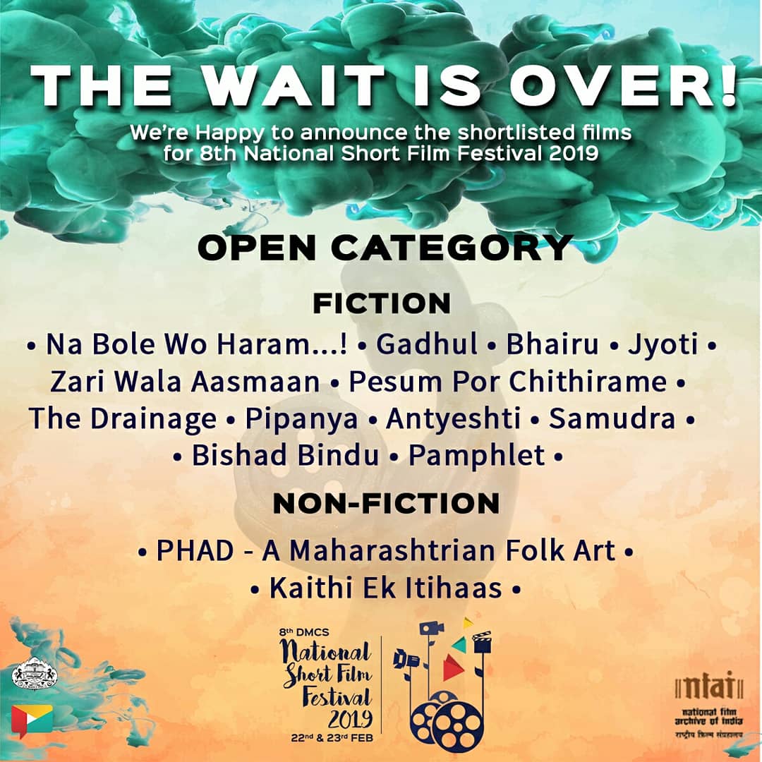 DMCSFilmFest's tweet photo. Part 1
It was a tough task to select these 22 films out of all of the entries that we received from around the country during the registrations. We thank all participants for such a tremendous response. The shortlisted participants would soon receive an email confirmation. https://t.co/Ge0DeqMIgV