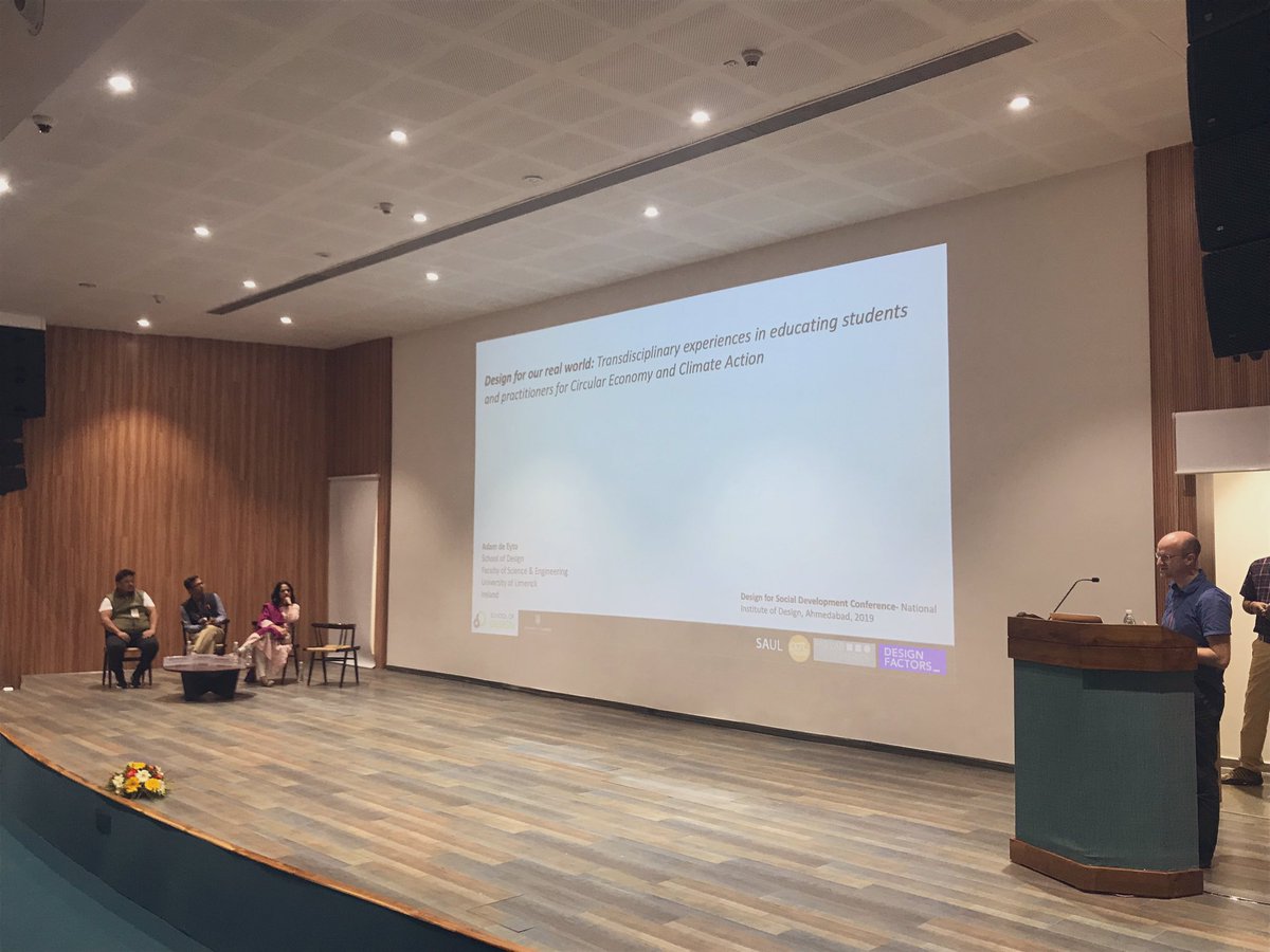 #Day2 Session 5 of the #DSDConferenceatNID in association with @worlddesignorg with a lineup of great speakers and engaging topics ranging from #climatechange #energyefficiency and #sustainableconsumption 
@NID_India #NIDGandhinagar #DesignforSocialDevelopment #DonNormanatNID