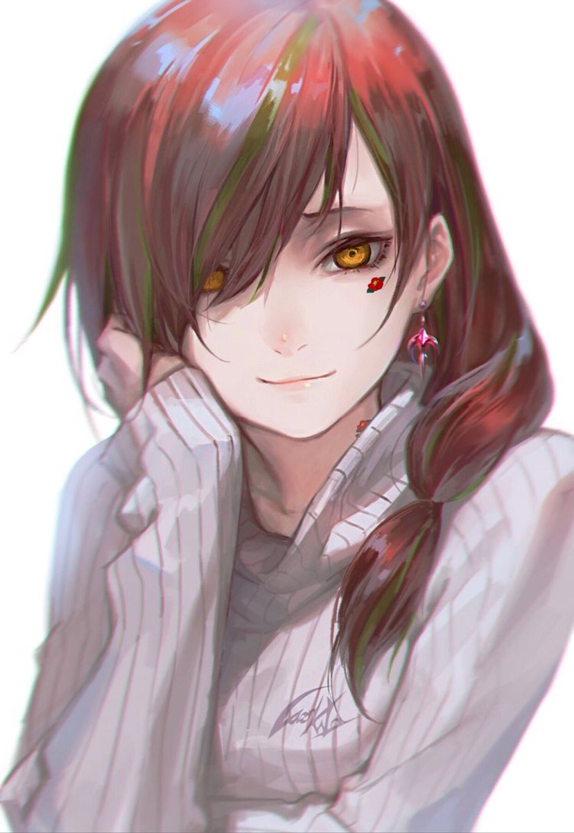 EmotionUnfound's tweet image. She attempts to stop with the resting bitch face and add a little smile at @PlagueReaper_.

A little something she’s still learning to do.