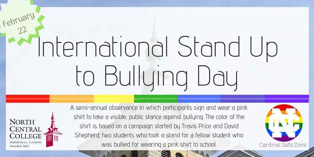 NCSafeZone's tweet photo. Today is #internationalstanduptobullyingday https://t.co/IOioTnbdws