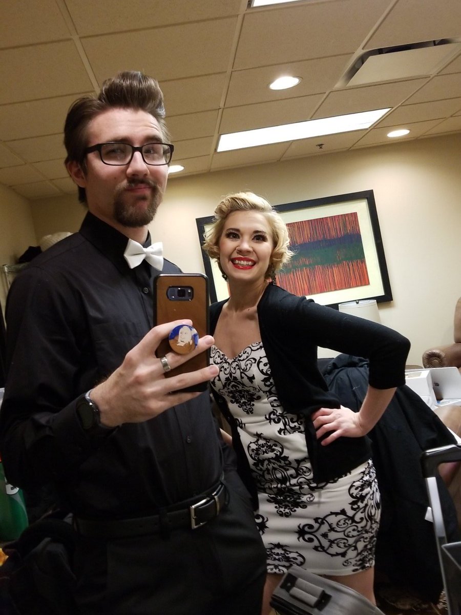 MagicMayHeim's tweet image. I also swing dance. My good friend Emily had to join in on the selfie too. #swingdancing