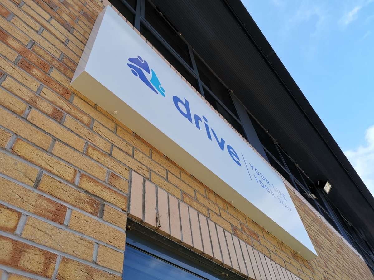 Another business supplied with 2 Tray Signs on the exterior and a Perspex plaque with frosted etch vinyl in the interior🔥 looking very professional and finishes the building off👍🏼 well done to the design and installation team here at P.C. Signs HQ👍🏼💚👍🏼💚 <a href="/driveltd/">InsDriveLTD</a>