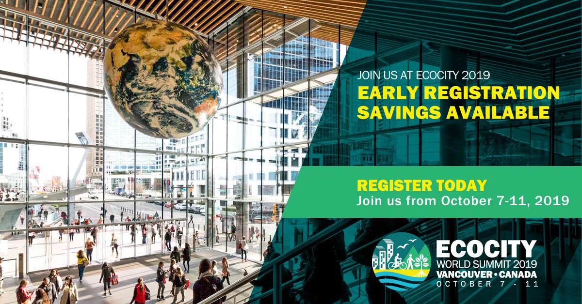 The Ecocity World Summit 2019 will help to build an infrastructure of ideas, strategies, &amp; actions we can all use to promote cities that are socially inclusive &amp; ecologically healthy. Register today to join us at #Ecocity2019 from Oct 7-11 in Vancouver: ecocity2019.com/hfdc