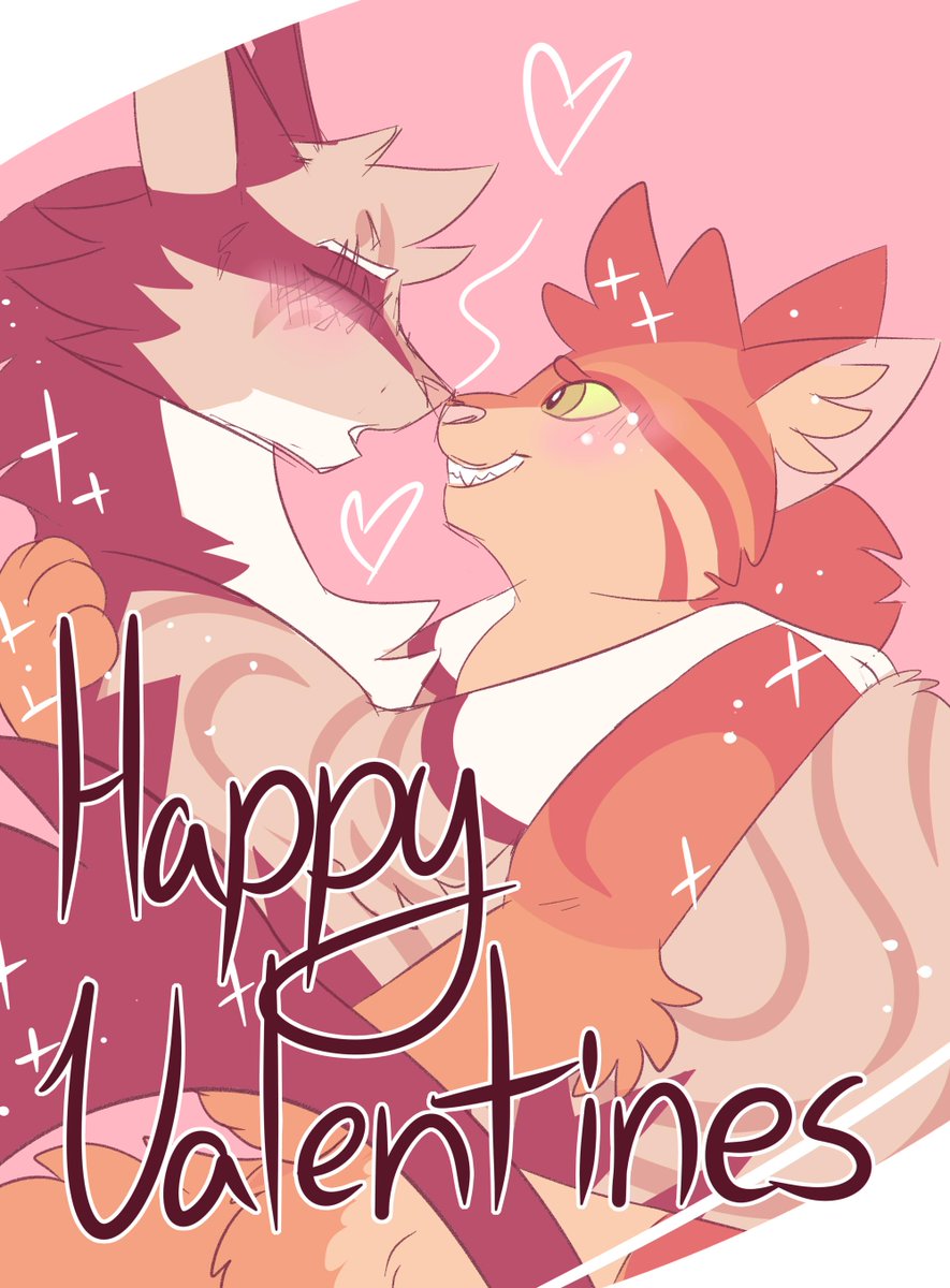 Happy #Longfire Valentines Day! Love yall so much! mwah! <3333 #ValentinesDay #warriorcats