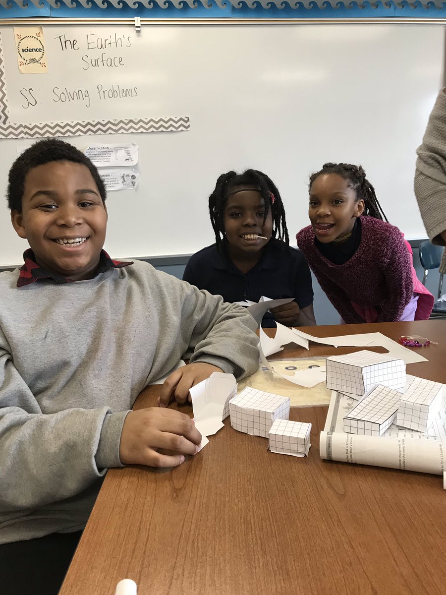 MissSabol's tweet photo. This Valentine’s Day we were showing our love for volume by designing sculptures with rectangular prisms!  Such a great visual for length, width, and height. Our largest sculpture was 973 cubic units! #CIArocks #WEaretheKey https://t.co/n9edbssAMH