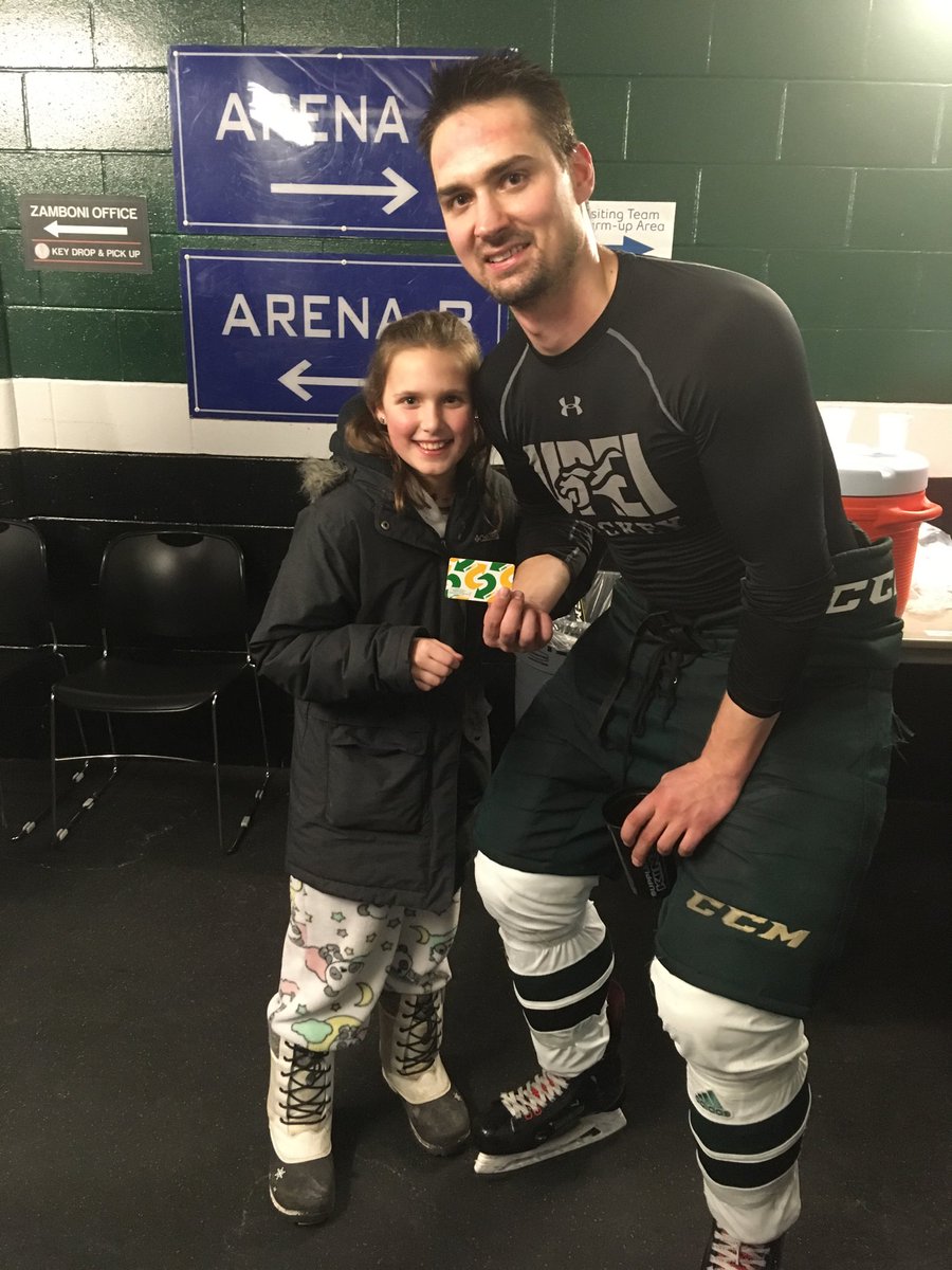 Panthers Captain Brent Andrews leads team to game 1 win netting the game winner in OT! #PantherPride #SubwayPlayeroftheGame