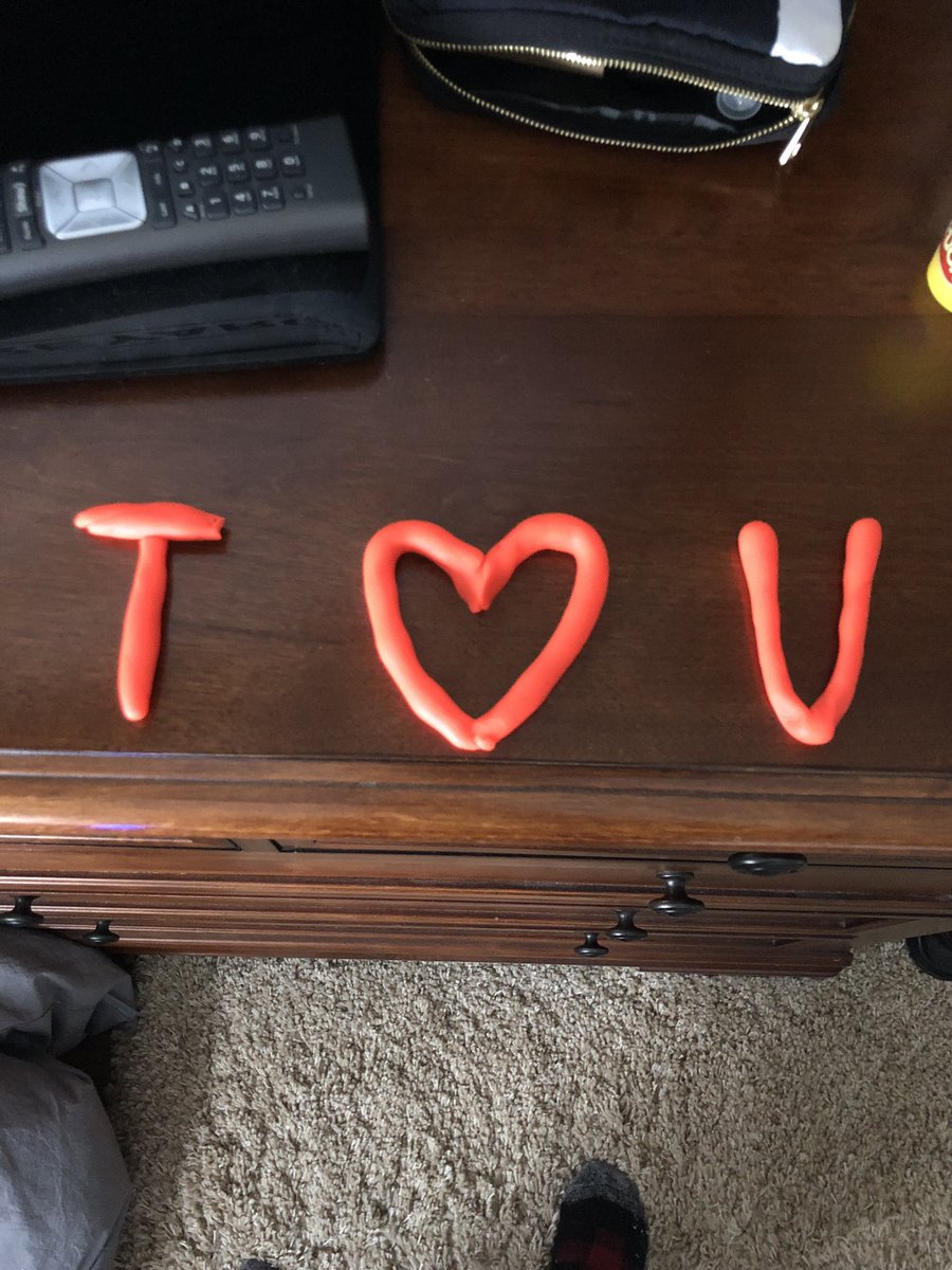 denimastronaut's tweet photo. Play-Doh love. Doh’nt Play with my heart. #lol #lamejokes #myvalentine #love #tandv #teraheartsvanessa #getonmylevel #shelovesme https://t.co/mh6TOX2Mpy