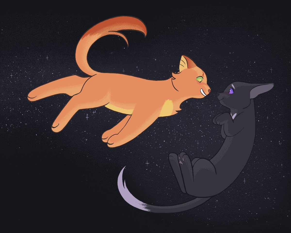 Chippuyon's tweet photo. ~You and me, we're fated to be together~

#warriorcats #firestar #fireheart #firepaw #ravenpaw #fireraven #cat #ValentinesDay i'm reposting cause I didn't like the contrast https://t.co/RzzyBykJNK