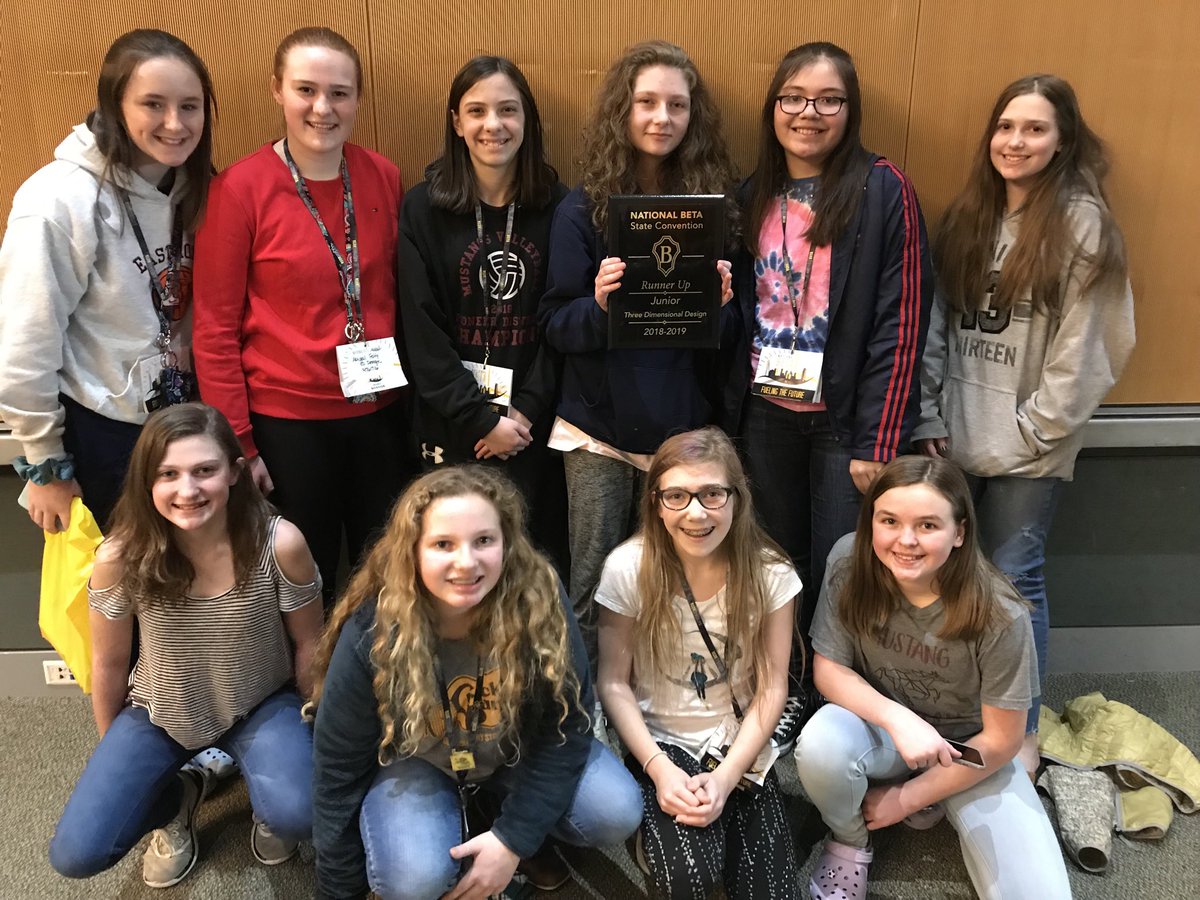 SMS Jr Beta 3-D Design Team. Headed to nationals in OK City in June. Congratulations!