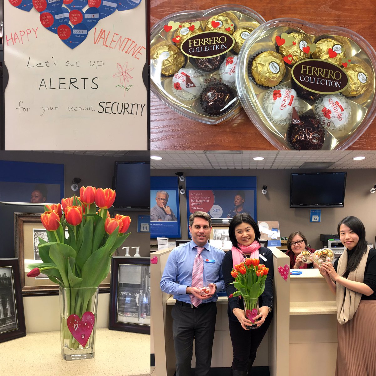 Happy Valentine’s Day from the Ambleside Family 😊 Feeling loved by customers who brought chocolates for all the staff! #bmo #chocolates #Valentines2019 #B4U