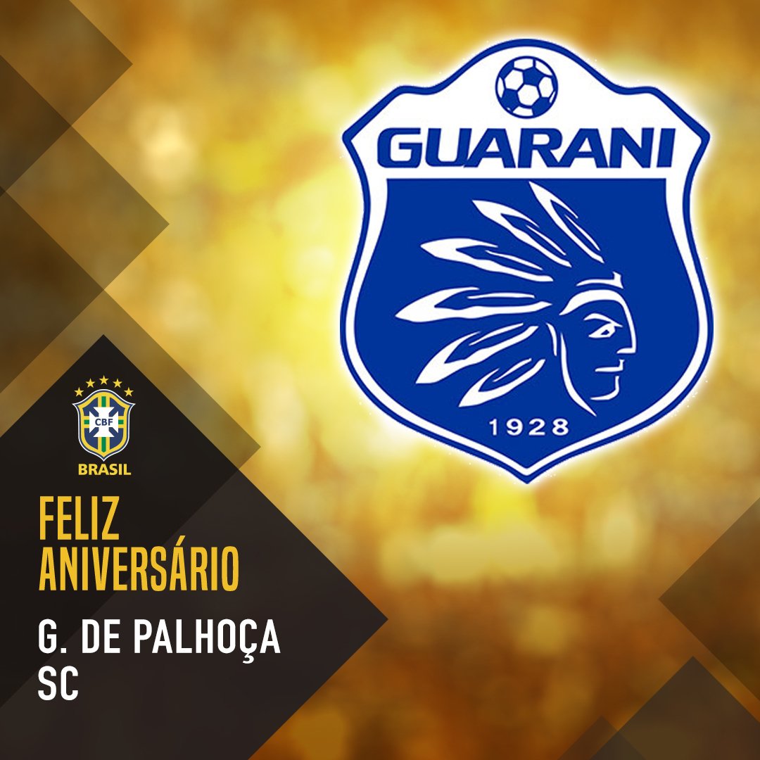 CBF_Futebol's tweet photo. Parabéns, Guarani de Palhoça, por mais um ano de história! 🎂🎈⚽🇧🇷 #FutebolBrasileiro https://t.co/QmtIORo8TD