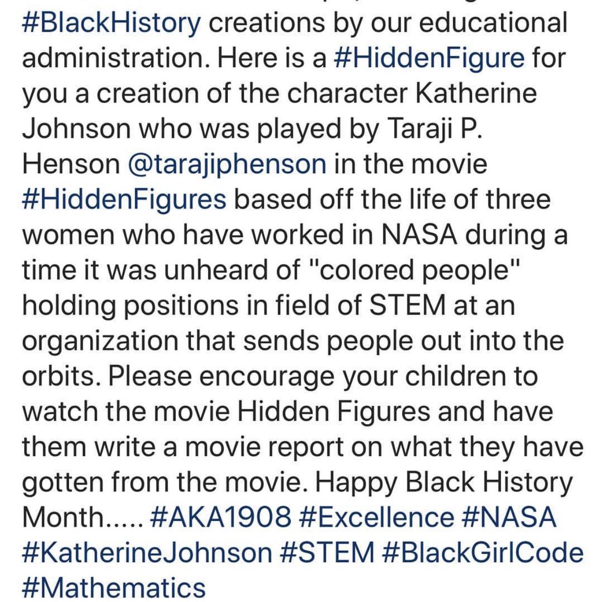 FCHS celebrates Black History month with this year’s theme focusing on #EducationalEquality ~ this week’s focus was on #LevelingThePlayingField. We celebrated #Sheros this week, such as #MrsKatherineJohnson, a #HiddenFigure no more! #ExcellenceInAllWeDo #TigerPride