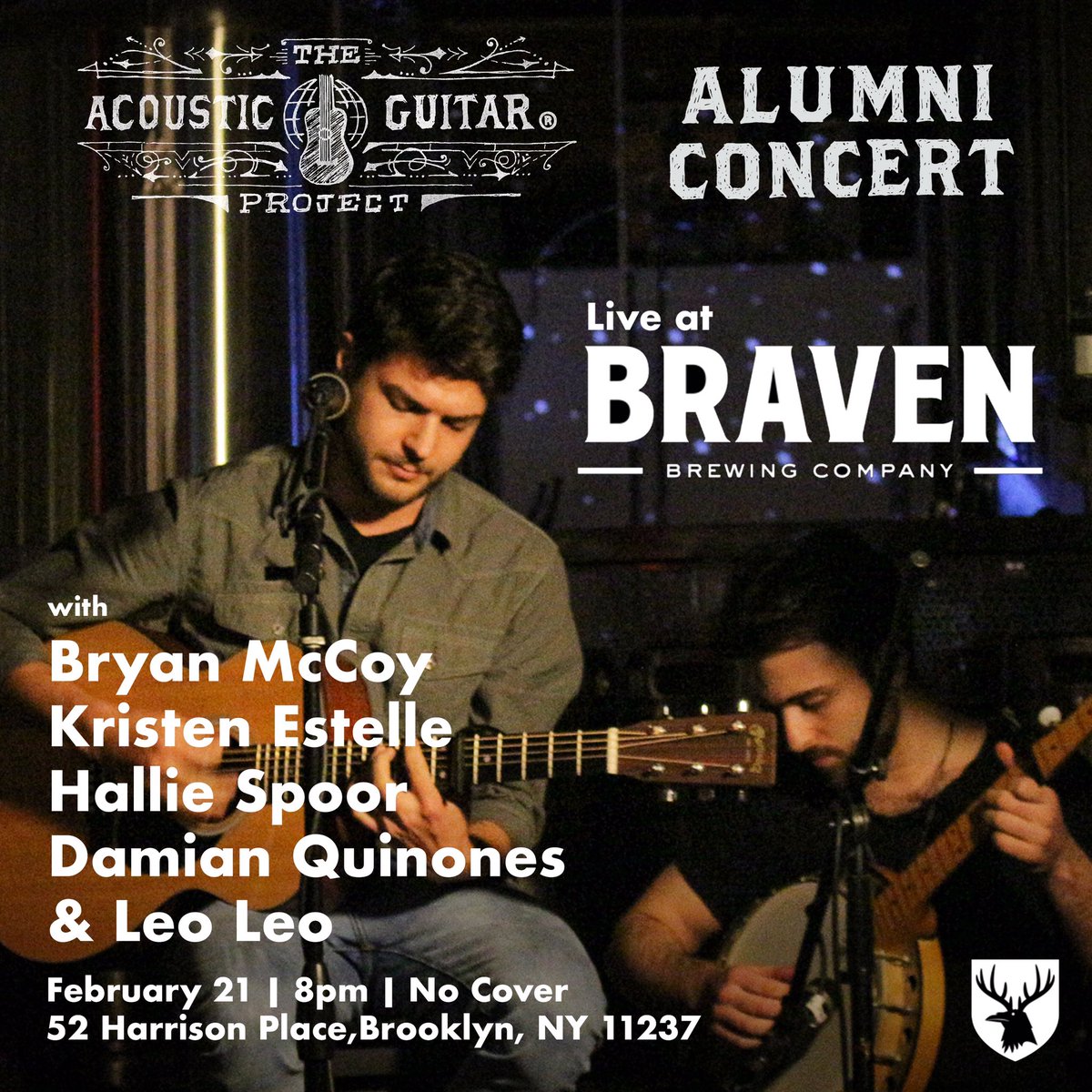 Next week <a href="/TAGproject1/">TAGProject</a> returns to the taproom with 5 more artists. <a href="/HallieSpoor/">Hallie Spoor </a>, Damian Quinones, Leo Leo, <a href="/KristenEstelle/">Kristen Estelle</a>, and Bryan McCoy will be taking the stage, kicking off at 8 pm. No cover.